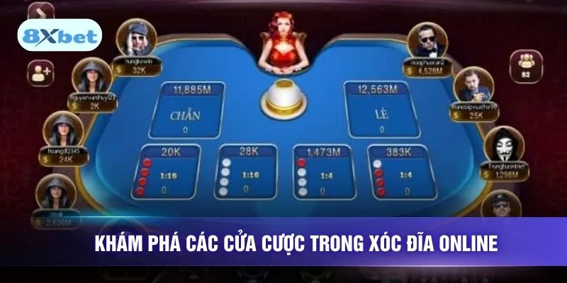 Khám phá các cửa cược trong xóc đĩa online